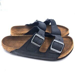 Birkenstock  Arizona Sfb Black Oil - Size 12